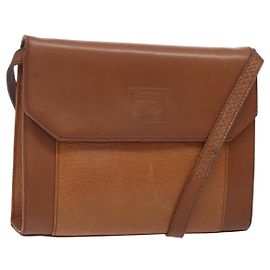 Autre Marque Borsa a Spalla Burberrys in Pelle Marrone Oro Auth bs28020 Marrone D'oro