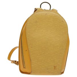 LOUIS VUITTON Epi Mabillon Backpack Yellow M52239 LV Auth 128069 Yellow