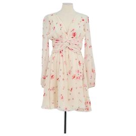 Giambattista Valli Robe en soie beige Beige
