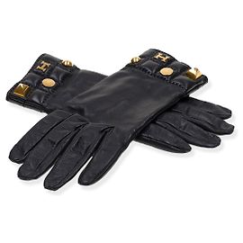 Hermès HERMES Black Leather Accessory - 102243 Black