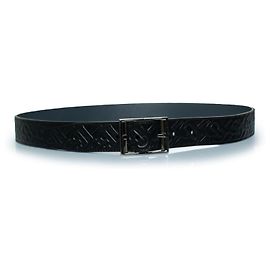 Burberry, B embossed leather belt in black Black