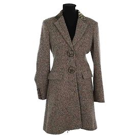 Roberto Cavalli Beige wool coat Beige