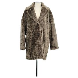 Bash Cappotto in pelliccia grigia Grigio