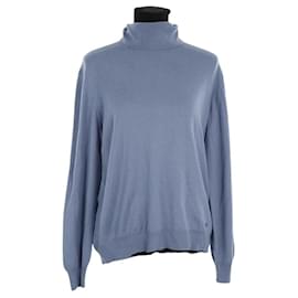 Burberry-Blue wool sweater-Blue