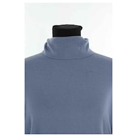 Burberry-Blue wool sweater-Blue