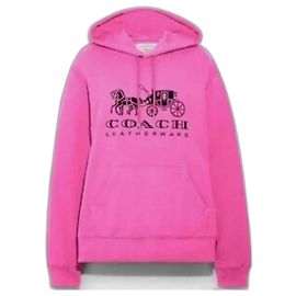 Coach Kapuzenpullover Rosa Baumwolle Pink