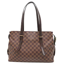 Louis Vuitton-Louis Vuitton Chelsea Women's Tote Bag-Brown,Damier ebene