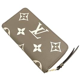 Louis Vuitton-Louis Vuitton Zippy Wallet-Grey,Cream