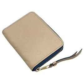 Louis Vuitton-Louis Vuitton Zippy Coin Purse-Blue,Cream