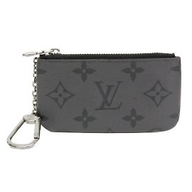 Llave de Louis Vuitton Monogram Eclipse Reverse Negro Morado oscuro
