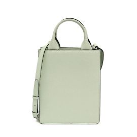 Valextra Boxy Micro Leather Handbag Light green