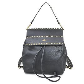 Valentino Garavani Rockstud Backpack Black