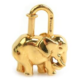 Hermès-Hermes Cadena Charm - Elephant Motif-Golden