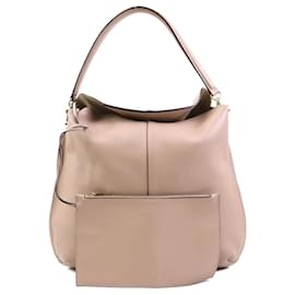 Tod's-Tod's T-Case Handbag in Pink Beige Leather-Beige