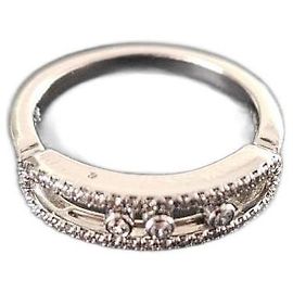 Anel Messika Baby Move ouro branco e diamantes Prata