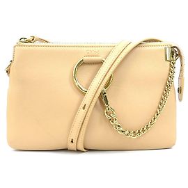Bolsa de Ombro Chloé FAYE em Rosa Bege Bege
