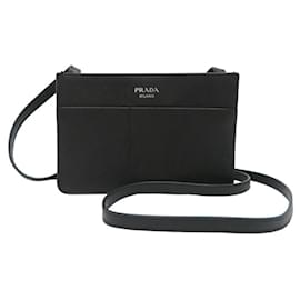 Prada-Prada Saffiano Mini Men's Shoulder Bag-Black
