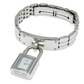 Hermès-Hermes Kelly Watch with Diamonds-Silvery