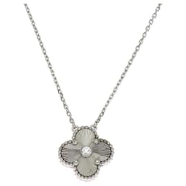 Van Cleef & Arpels-Collier Guilloché Alhambra de Van Cleef & Arpels-Argenté