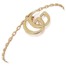 Bracelet Double G GG Marmont Gucci K18YG Doré