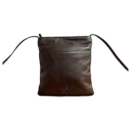 Loewe-Loewe Anagram Nappa Leather Shoulder Bag-Brown