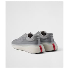 Prada-Prada America's Cup Re-Nylon and bike fabric sneakers-Grey