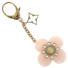 LOUIS VUITTON Portachiavi Fleur Étoile Supporto per Chiavi metallo Rosa M66456 Auth 130592 Rosa