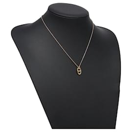 Hermès-HERMES Chaine d'Ancreu Flandre Necklace 18K Gold 750 Gold Auth 130529M-Golden