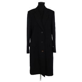 Paul Smith Schwarzer Wollmantel Schwarz