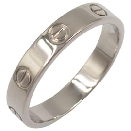 Cartier-Cartier Mini Love Ring in 18K White Gold-Silvery