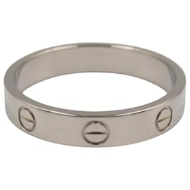 Cartier-Cartier Mini Love Ring in 18K White Gold-Silvery