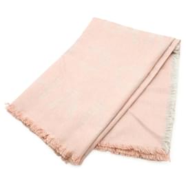 Chanel-Chanel Coco Mark Stole Shawl-Pink