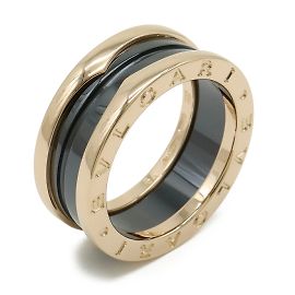 Bulgari Bvlgari B-zero1 Save the Children 2-Band Ring Black Golden
