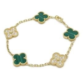Van Cleef & Arpels-Bracelet Charme Alhambra Van Cleef & Arpels-Doré,Vert