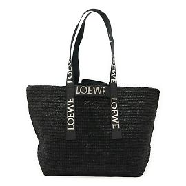 Loewe Fold Shopper Shoulder Bag Black