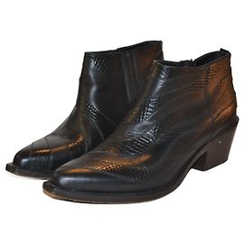 Bottines Pinko en cuir noir taille 37 Noir