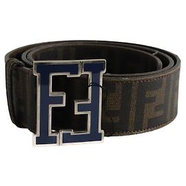 Fendi Cinto de couro marrom Marrom