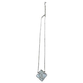 Collier choker Chanel CC en métal doré Doré
