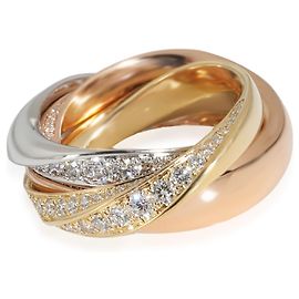 Cartier Trinity Ring mit Diamanten, halb pavé 1,54 ctw Andere