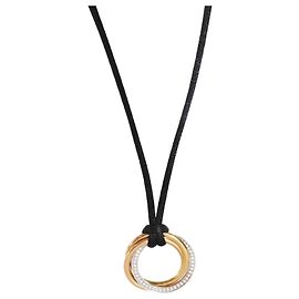 Collier Trinity Medium Modèle en Or 3 Tons et Diamants Cartier Autre