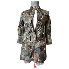 Ensemble militaire camouflage Dior en coton Multicolore