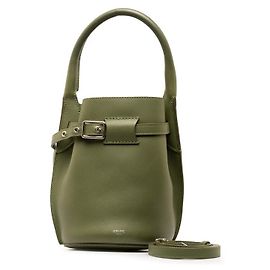 Céline Bolsa Bucket de Couro Nano Big Bag da Celine 2 em 1 Outro Verde