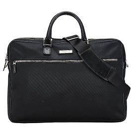 Burberry Nova Check Nylon Leather 2way Bag Black