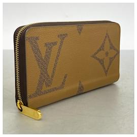 Louis Vuitton-Louis Vuitton Monogram Giant Reverse Zippy Wallet-Brown