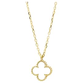 Van Cleef & Arpels Sweet Alhambra Anhänger Halskette Golden