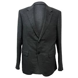 Ermenegildo Zegna Blazer de un solo botón Z Zegna en seda gris Gris