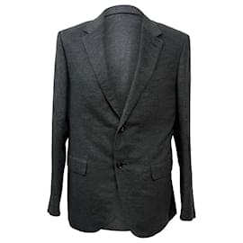 Ermenegildo Zegna-Z Zegna Single-Breasted Blazer in Grey Silk-Grey