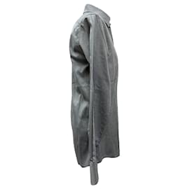 Gucci-Gucci Buttoned Shirt in Grey Cotton-Grey