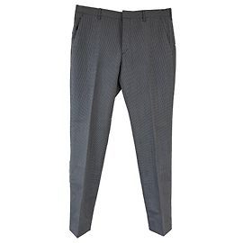 Pantalones rectos Prada en lana gris Gris