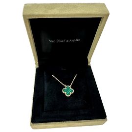 Van Cleef & Arpels Vintage Sweet Alhambra Dourado Verde